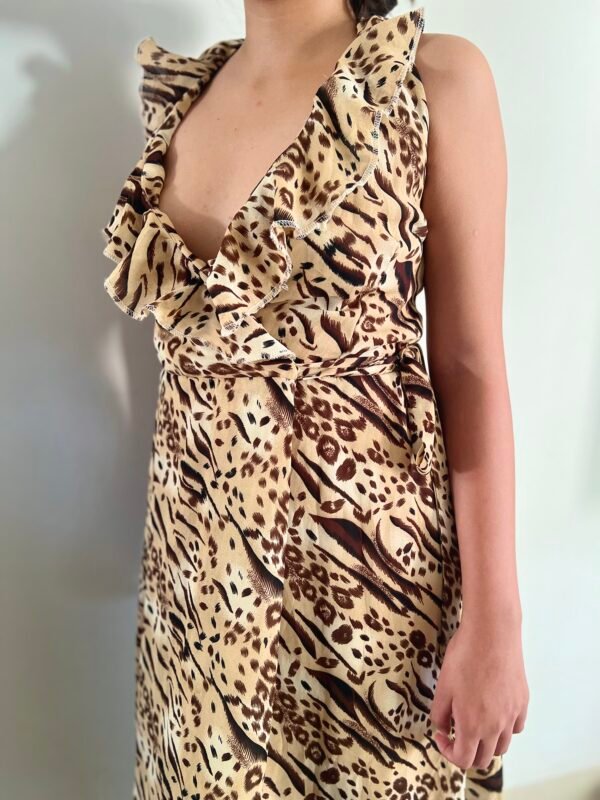 Vestido Largo Animal Print