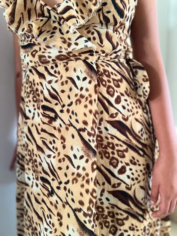 Vestido Largo Animal Print